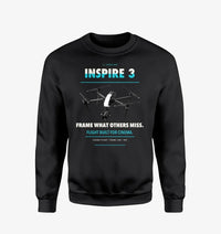 Thumbnail for DJI Inspire 3 design on black sweatshirt
