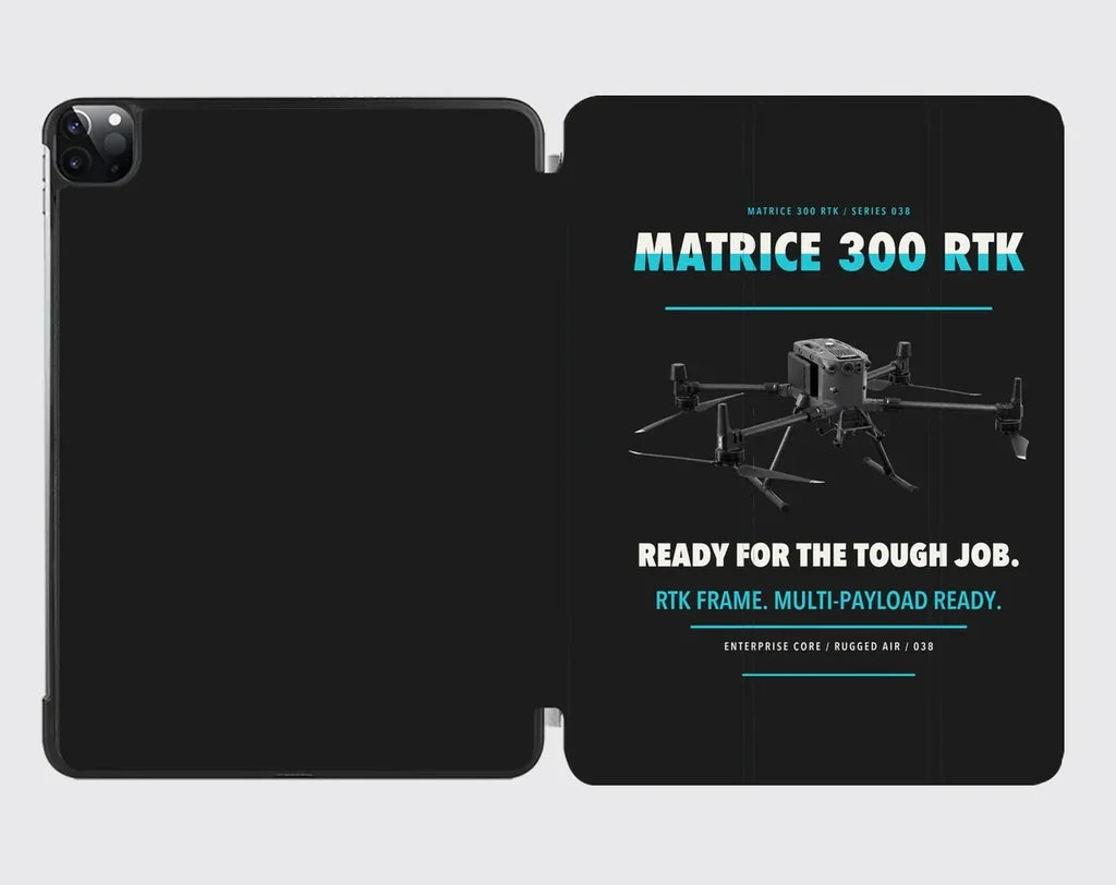 DJI Matrice 300 RTK design on black ipad tablet case