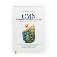 Thumbnail for Casablanca Mohammed V International Airport (CMN) design on white notebook