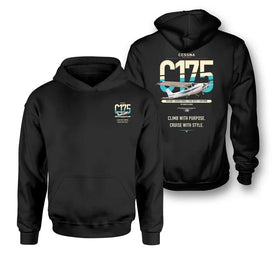 Double-Side Printing — Cessna 175 Skylark Double-Side Hoodie