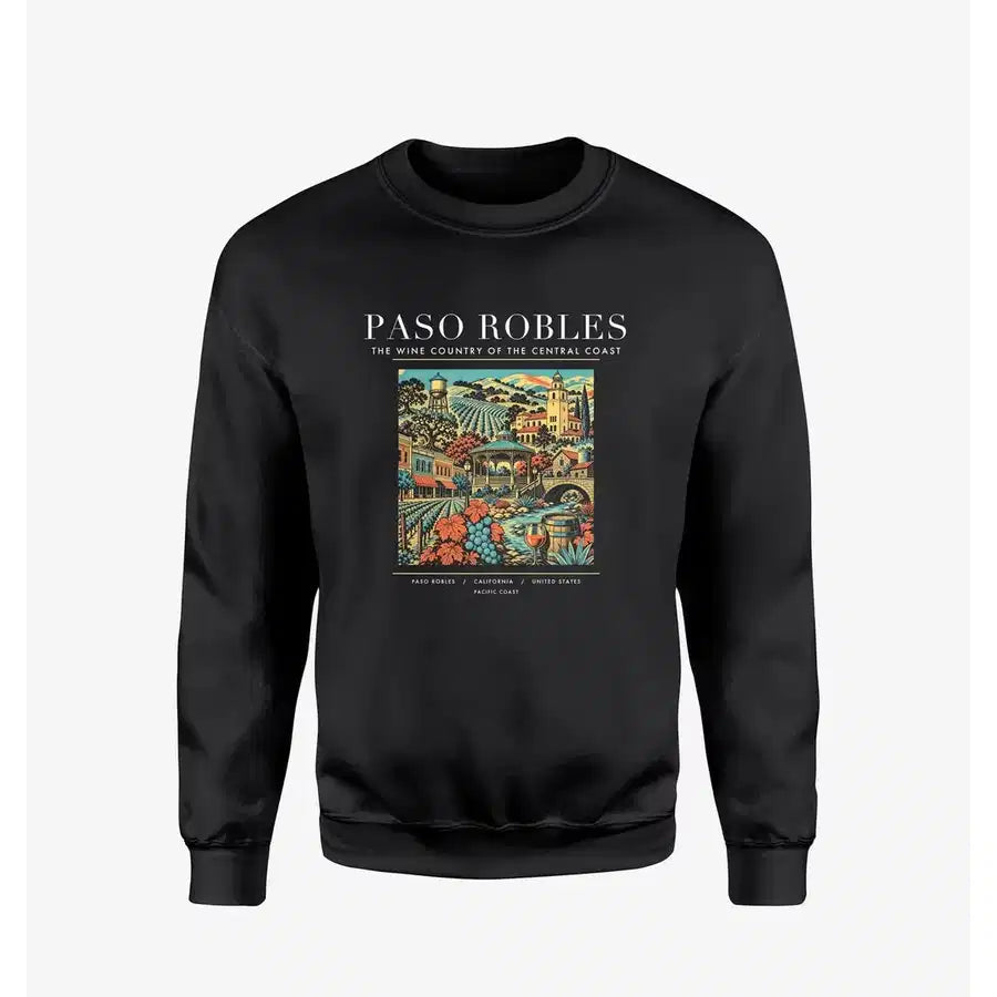 PASO ROBLES - Poster - Sweatshirt - Black