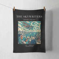 Thumbnail for VINTAGE G4036 - The Skywriters - Designed Towels design on black