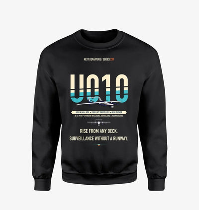 Airbus U010 Aliaca VTOL design on black sweatshirt