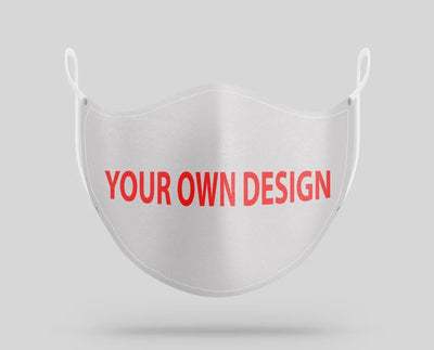 Your Custom Design / Image aviation face mask in breathable cotton blend.