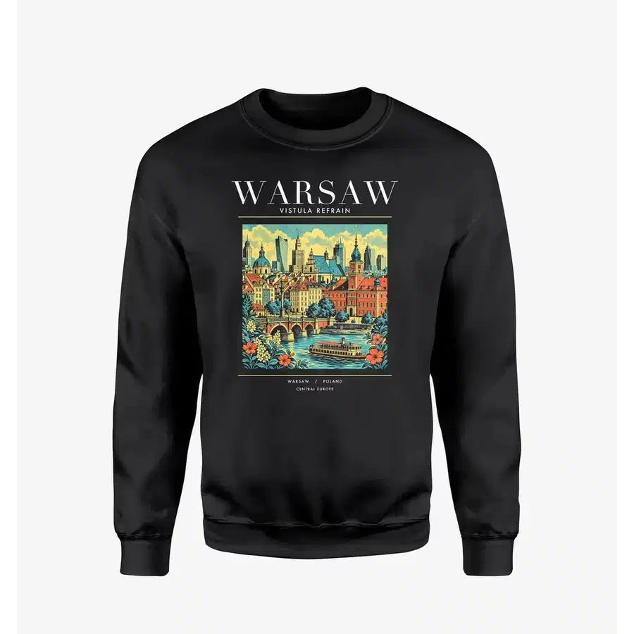 WARSAW - Poster - Sweatshirt - Black