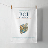Thumbnail for Boise Airport (BOI) design on white towel