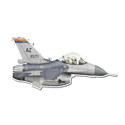 U.S. Air Force F-16 Fighting Falcon Luke Air Force Base Airplanes sticker, Wide 6cm (2.3inches)