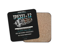 Thumbnail for TPE331-12 design on black 1 piece coaster