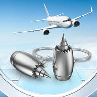 Thumbnail for New Metal Aircraft Engine Keychain Mini Jet Engine aviation aviation key chain, durable metal alloy.