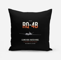 Thumbnail for RQ-4B Global Hawk design on black pillow
