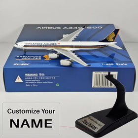 Singapore Airlines Airbus A340-500 9V-SGC Airplane Model 1/400 Scale