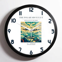 Thumbnail for VINTAGE G4086 - The Polar Shortcut - Designed Wall Clocks design on white framed