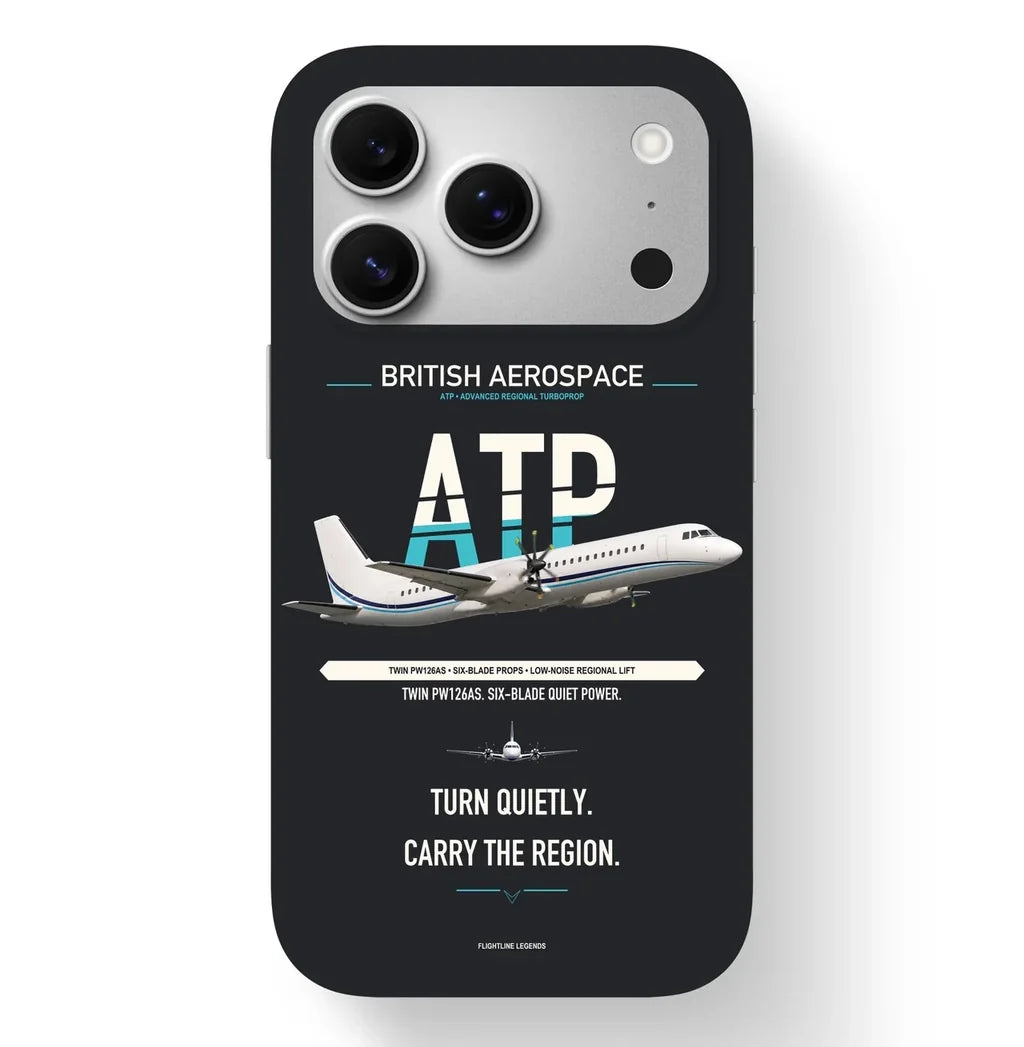 British Aerospace ATP Case design on black iphone case