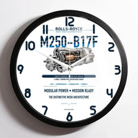 Thumbnail for M250-B17F design on white framed wall clock