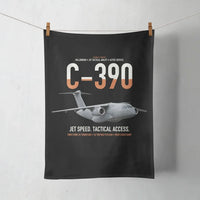 Thumbnail for C-390 Millennium design on black towel