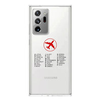 Thumbnail for Aviation Alphabet 2 Transparent Silicone Samsung S & Note aviation themed transparent Samsung Galaxy S/Note case for Samsung.