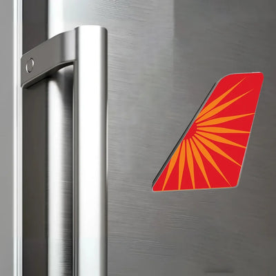 Air India Airlines aviation design tail magnet in 3D metal with magnetic back.