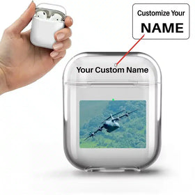 Cruising Airbus A400M Transparent Earphone AirPods Cases