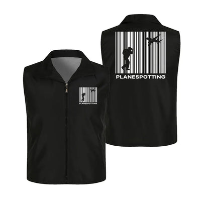 Planespotting Thin Style aviation design printed on lightweight shell with sleeveless design thin vest.
