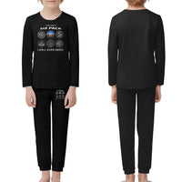 Thumbnail for The Only Six Pack I Will Ever Need children pajamas - Black