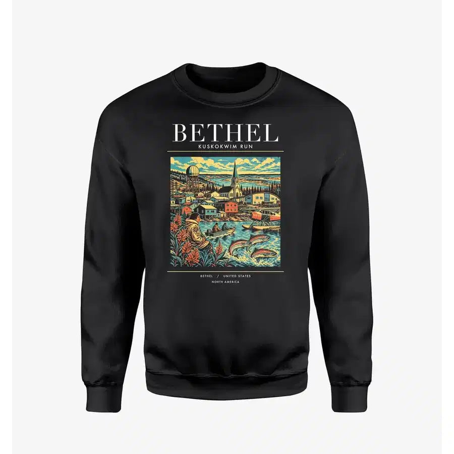 BETHEL - Poster - Sweatshirt - Black