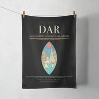 Thumbnail for Julius Nyerere International Airport (DAR) design on black towel