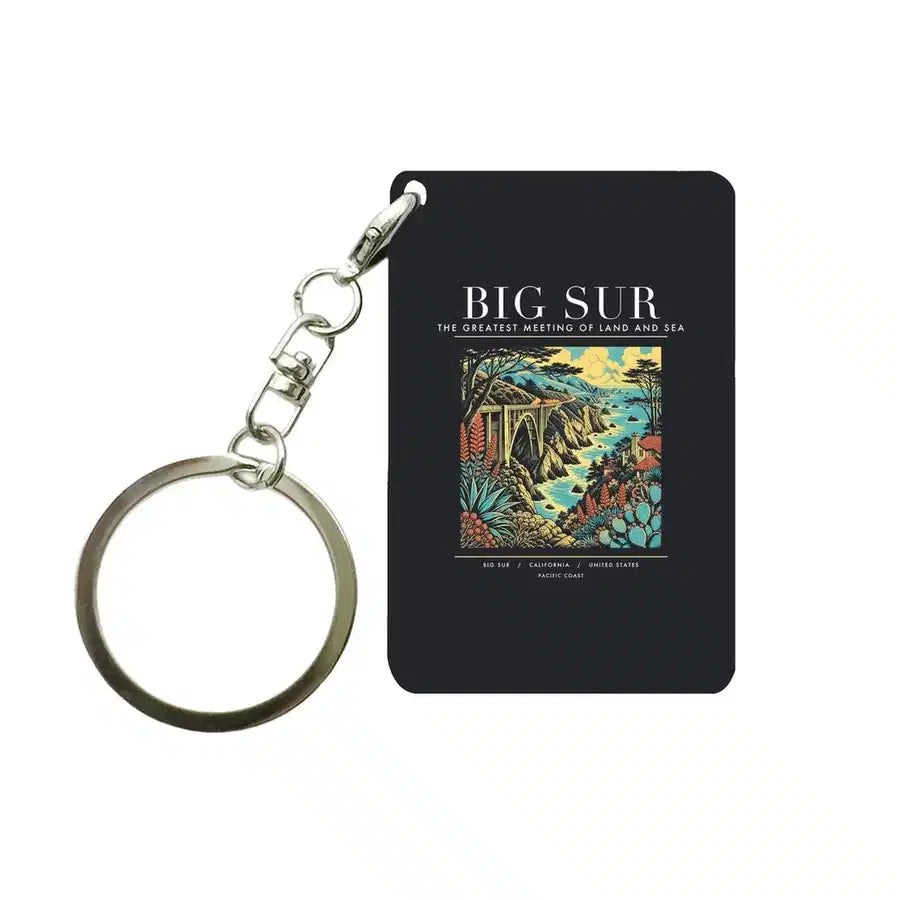 BIG SUR - Poster - Key Chain - Black