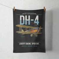 Thumbnail for Airco DH-4 Liberty Plane design on black towel