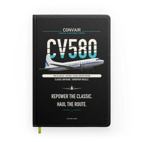 Thumbnail for Convair 580 design on black notebook