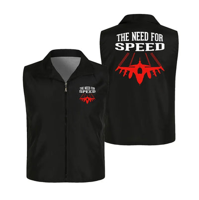 The Need For Speed Thin Style aviation design printed on lightweight shell with sleeveless design thin vest.