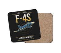 Thumbnail for F-4S Phantom II design on black 1 piece coaster