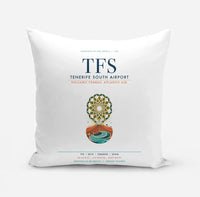 Thumbnail for Tenerife South Airport (TFS) design on white pillow