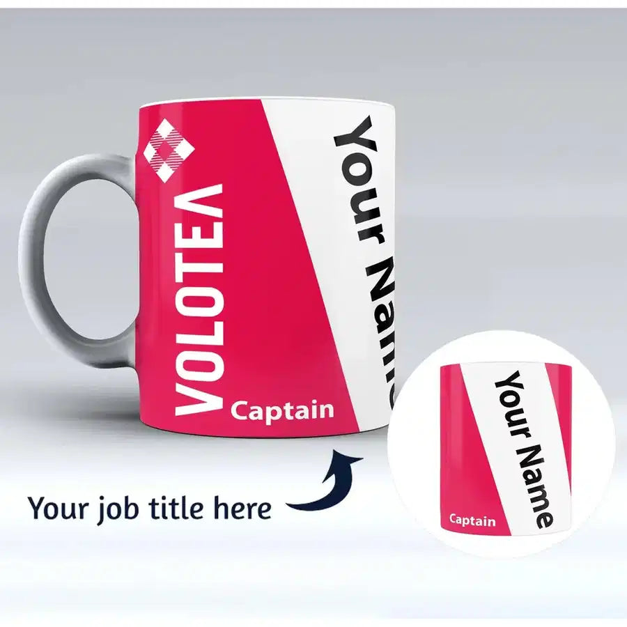 Volotea Airlines Designed Ceramic White Mugs - view 1