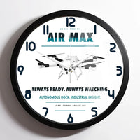 Thumbnail for Percepto Air Max design on white framed wall clock