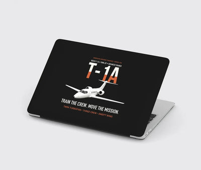 T-1A Jayhawk Advanced Jet Trainer design on black MacBook case