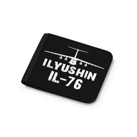 Thumbnail for ILyushin IL-76 & Plane aviation design wallet, leather construction.