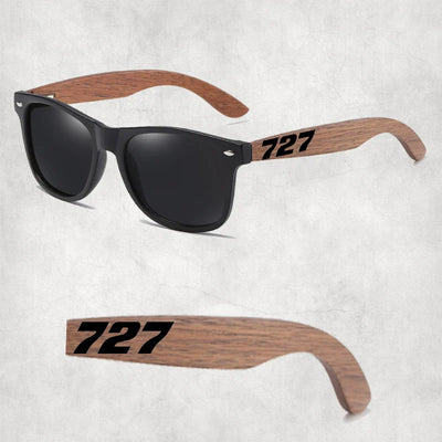 Boeing 727 Flat Text aviation sunglasses in premium polarised lenses with metal frame.