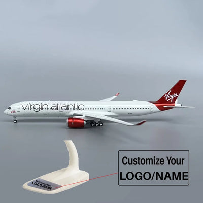 Side view of Virgin Atlantic Airlines Airbus A350 Airplane Model AeroPolaris (1:400 Scale) aviation 20-30cm scale model aircr.
