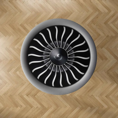 Super Cool Jet Engine Carpet & Floor Mats (Round) aviation design on durable carpet pile with non-slip backing round carpet f.