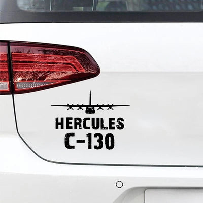 Military Transport Airplane C 130 Car aviation design car sticker in weather-resistant vinyl.