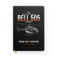 Thumbnail for Bell 505 Jet Ranger X design on black notebook