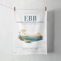 Thumbnail for Entebbe International Airport (EBB) design on white towel