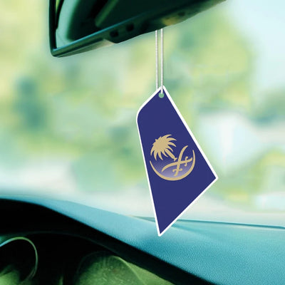 Saudi Arabian Airlines Car aviation design on scented aviation-themed paper car air freshener.