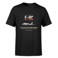 Thumbnail for E-8C Joint STARS design on black double-side t-shirt, single-side print