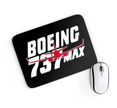 Amazing 737 Max aviation design on neoprene with anti-slip base mouse pad.