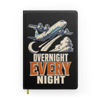 Thumbnail for Overnight Every Night design on black notebook