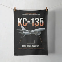 Thumbnail for KC-135 STRATOTANKER design on black towel