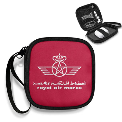 Royal Air Maroc Portable aviation portable headphone bag in padded polyester.
