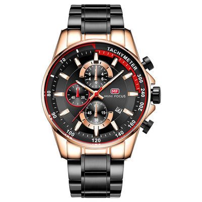 Fashion Multifunctional Quartz Watch for Men Luminous Luxury Stainless aviation stainless steel accessory in stainless steel.