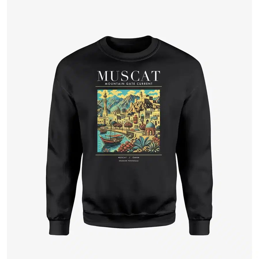 MUSCAT - Poster - Sweatshirt - Black